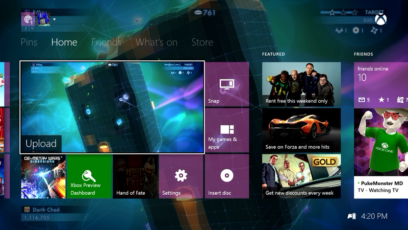 Illustration for article titled I Just Took A Screenshot Directly From My Xbox One Dashboard